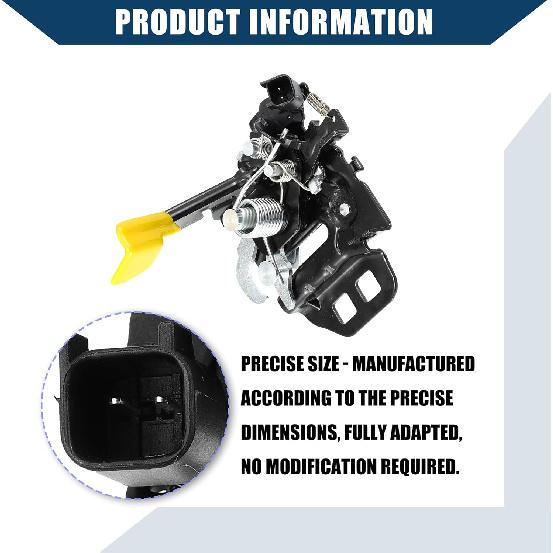 No.FR3Z-16700-A Hood Latch Assembly for Mustang 2015-2020 / Engine Hood Lock/Durable / 1Pcs Black