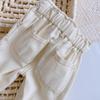 Abbigliamento per Bambini Pantaloni da Neonato, Puro Cotone, Jeans Blu e Bianchi, Adatti a Pantaloni Alla Moda e Versatili per Neonati dai 6 ai 36 Mesi