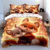 Warm And Gentle Hug Glow Duvet Cover Set With 3D Printing Design Soft Polyester Bedding Set All-Season Comfort Luxury Gifts