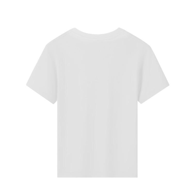 Europäische Größen Mädchen Rundhals T-Shirt, Kurzarm, Sommerlich Lässig Bequem Sportlich Mode für Teenager Mädchen Tägliches Tragen