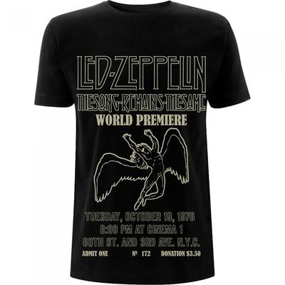 Led Zeppelin Unisex Adult TSRTS World Premiere T-Shirt