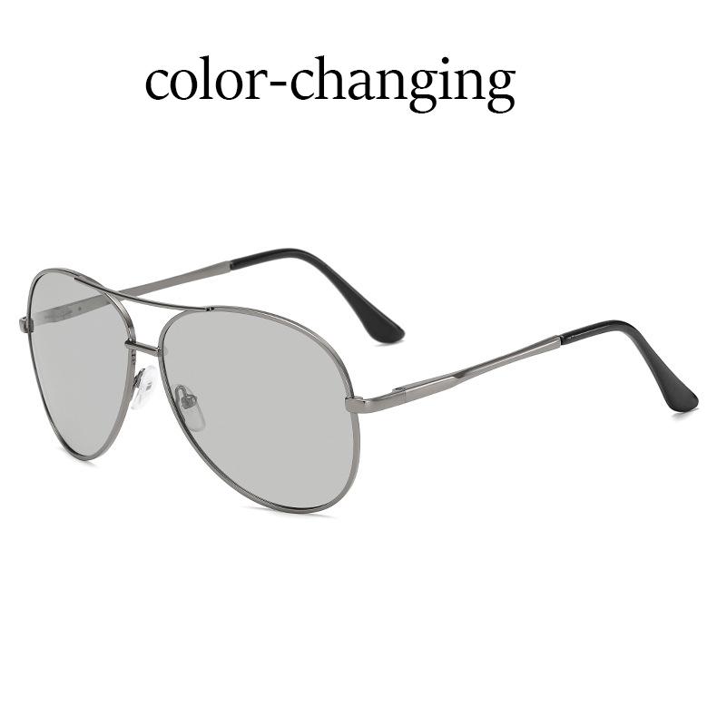 Classic Pilot Photochromic Sunglasses Men Safety Driving Sun Glasses Women Anti-Glare Change Color Day And Night Eyewear
