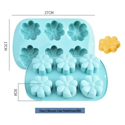 Ruhan Cherry Blossom Silicone Baking & Steaming Molds
