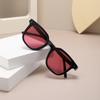 Polarized Glasses, Sunglasses, Burgundy Lenses, Men'S And Women'S Plain Sunglasses, Versatile 2122