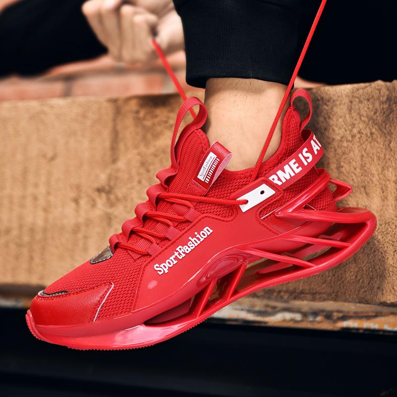 

46 Путянь чоловіче взуття чотири сезони нові татові кросівки чоловічі трендові кросівки чоловічі повсякденні бігові спортивні кросівки вибух 46 червоний