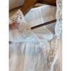 Women Summer Unique Sense Patchwork V-neck Lace Linen Vest Niche High-end Sleeveless Top Waistcoat Female