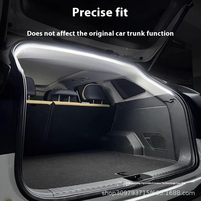 1 Set Ultra-Bright Car Trunk Led Car Interior Decorative Lamp Strip Sensor Tail Box Light Strip Automatic Atmosphere Light