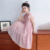 Sweet Flutter Sleeve Long Dress for Girls Cute Comfortable Casual Daily Wear Flower Girl Party Birthday Holiday Vacation Dress