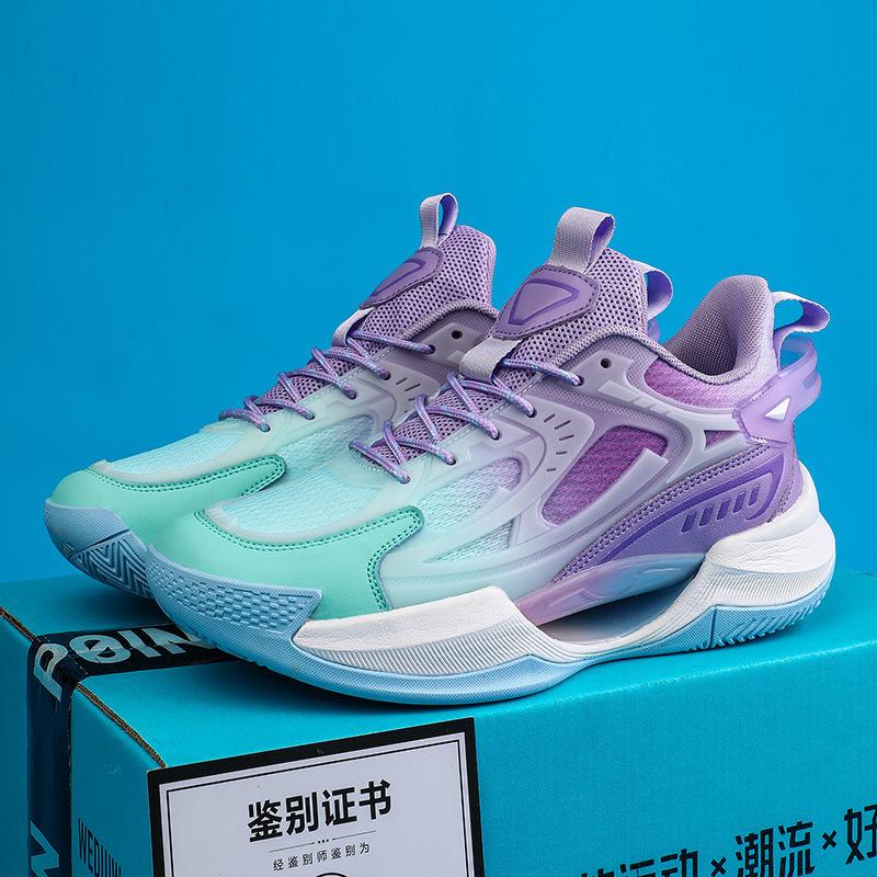 

Luminous basketball shoes sports shoes men s new breathable teen student shock absorption actual combat low-top casual shoes men s 777 36