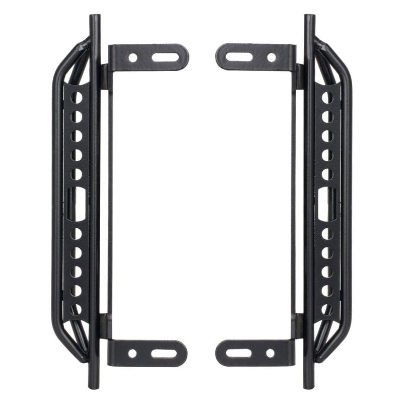 2Pcs Metal Side Pedal Steel Sliders Footboard for 1/10 RC Crawler Car TRX4 Defender Bronco Upgrade Parts