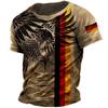 2026 3D Germany Men's T-Shirt Flag Print O-Neck Short Sleeve Loose Tee Shirts Streetwear Summer Men's Handsome Clothing 5xl