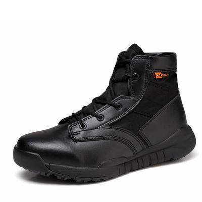 Men Women Hiking Tactical Boots Autumn Winter High Top Outdoor Climbing Sports Shoes Leather Combat Training Boots Sneakers