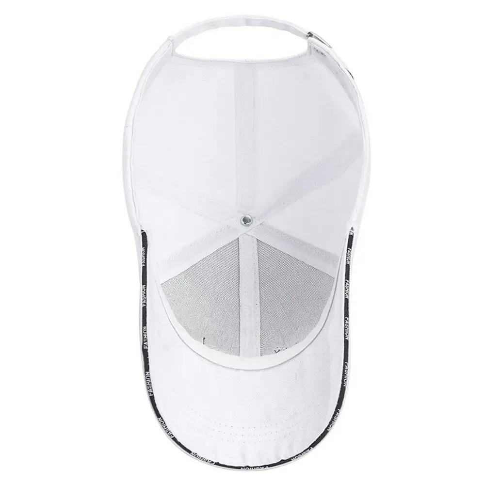 Casual Adjustable Sun Hats Cotton Solid Color Sunscreen Hat Baseball Cap Women