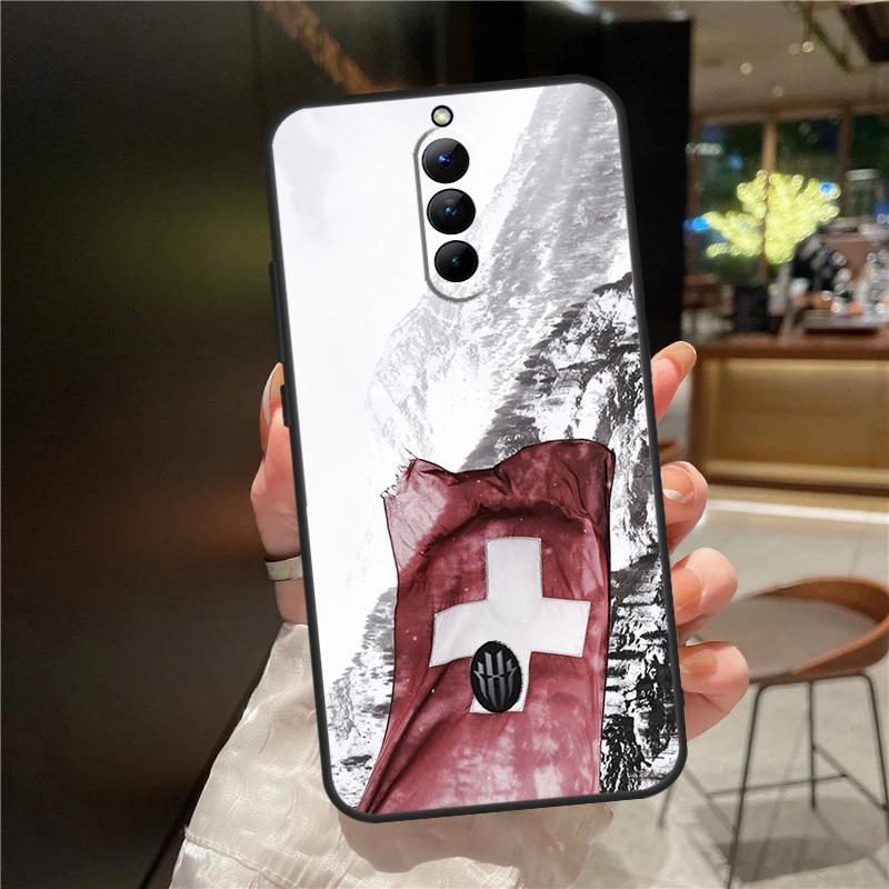 

Switzerland Swiss Flag Case For ZTE Nubia Red Magic 11 10 9 8 9S 8S 10S Pro Plus 6 7 6S 7S For RedMagic 10 Air Cover Red Magic 7 Pro