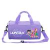 Bolsa Cilindro Fitness com Estampa de Desenho Animado Caçadores de Bruxas KPOP Bagagem Bolsa de Mão Esportiva Bolsa de Viagem