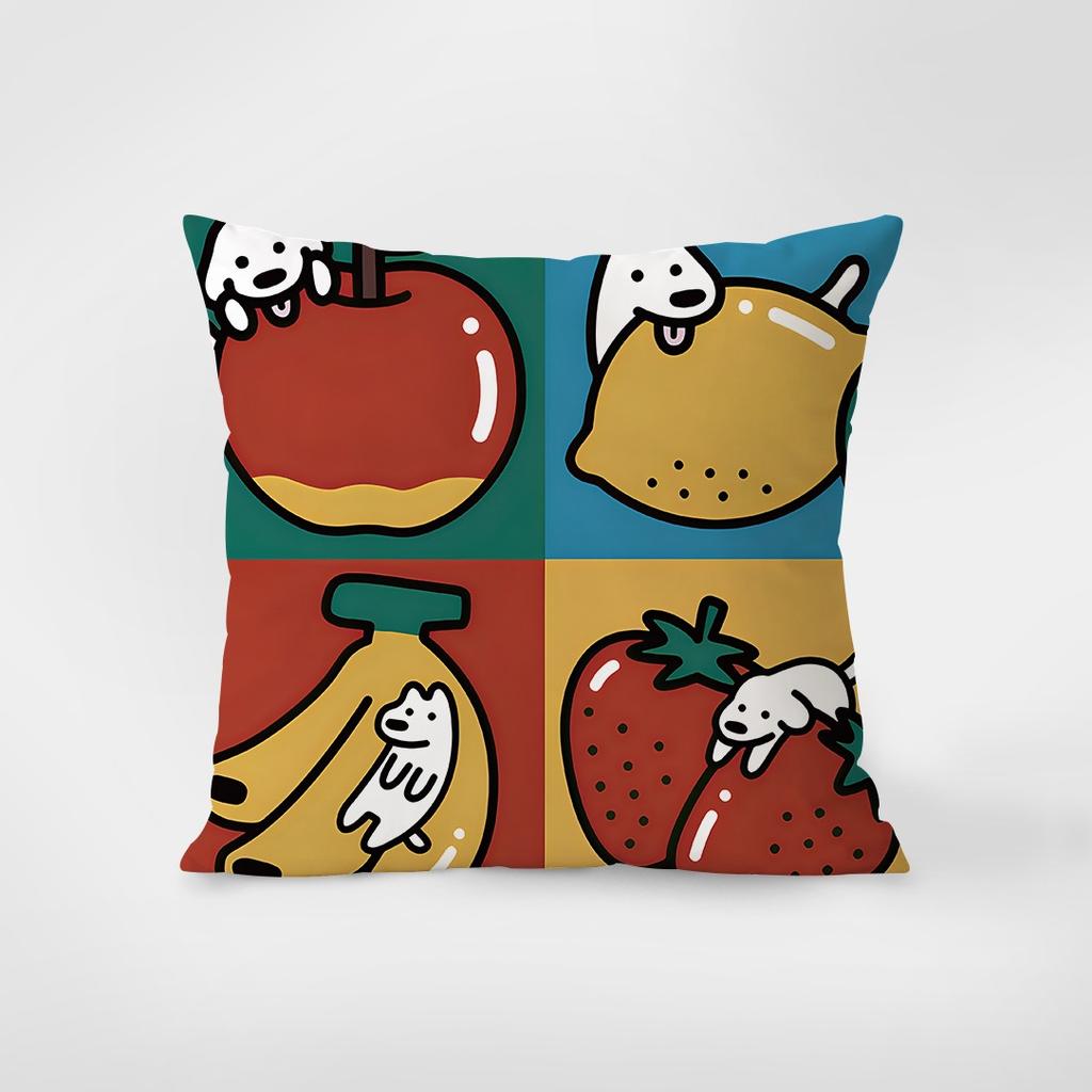Cartoon Cute Dog Pillowcase Interior Decoration Office Living Room Home Pillowcase