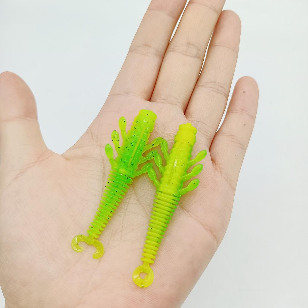 DUODUOYU 8PCS New TPE Soft Fishing Lures 2.1g/60mm Wobblers Iscas Artificial Silicone Wobblers For Pike Swimbait Jigging Lure