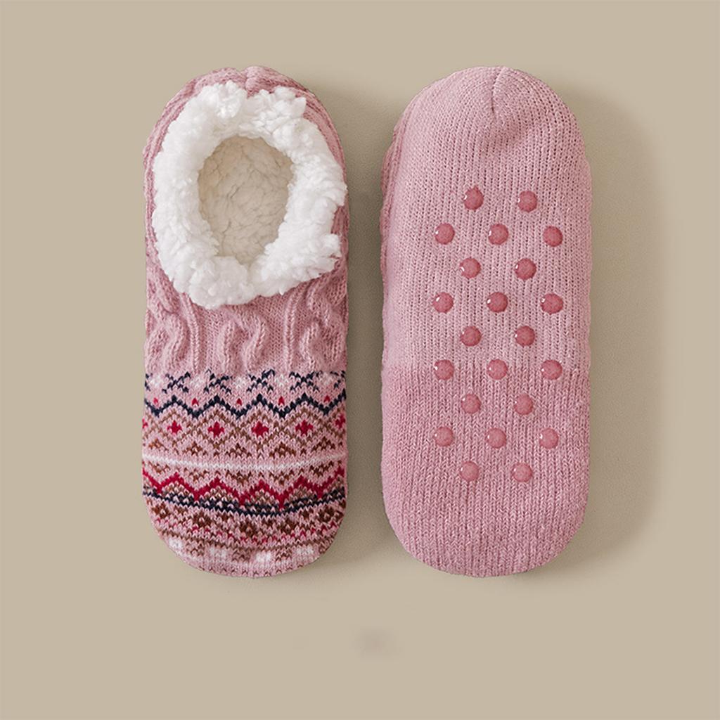 Women's Lined Thickened Slipper Socks, Warm Floor Socks for Indoor Home Wear