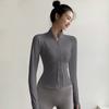 Spring Yoga Clothes, Women's Long-sleeved Jackets, Running Training, Fitness Clothes, Quick-drying, Windproof, and Exercise Clothes.