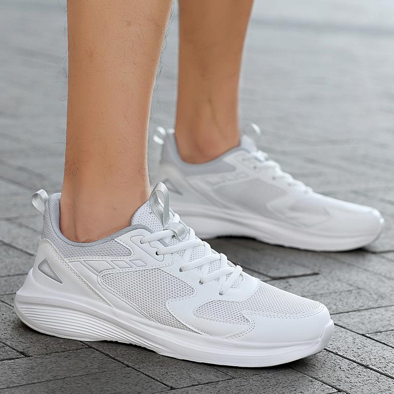 Spring and summer white sneakers mesh breathable running shoes student