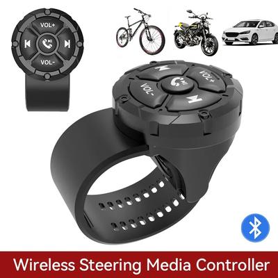 Drahtlose Fernbedienung Taste Helm Kopfhörer Motorrad Lenker Media Controller Auto Lenkrad Steuerung Bluetooth-kompatibel