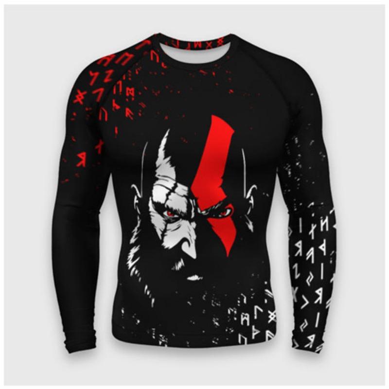 Japanese Bushido 3D Harajuku Printed Men's And Women's Cartoon Fashion Cool Casual Round Neck Long Sleeved T-shirt Handsome Top