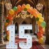2pcs/set 91.5cm Large Light-Up Number 15 Marquee Sign,Glowing Decor,Photo Booth Prop for 15th Birthday,51th Anniversary,Graduation Holiday Party Decor