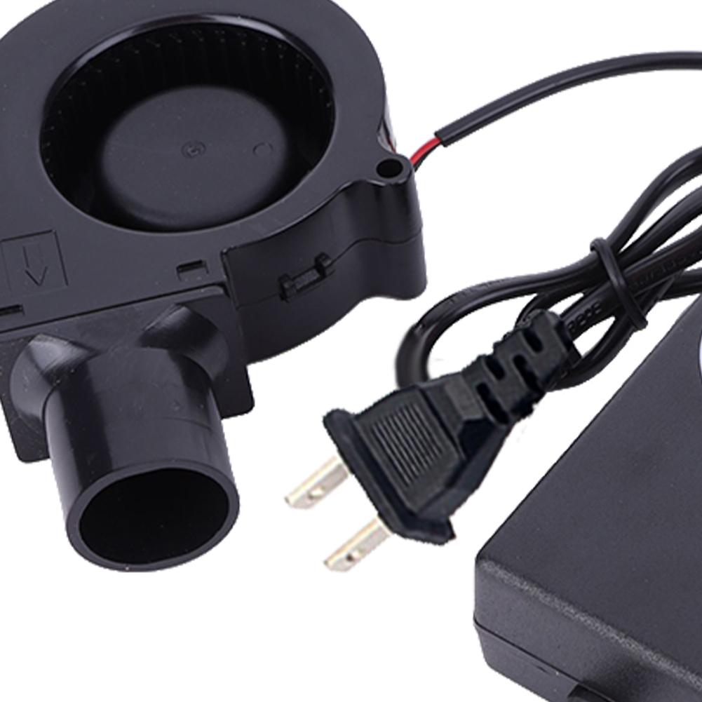 6000RPM Air Blower with Variable Speed Controller DC 12V Barbecue Fan BBQ Fan Air Blower for Picnic Grill Wood Stove Cooking