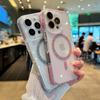 Glitter Color Blocking Magnetic Phone Case For iPhone 16E 15 14 13 12 11 16 Pro Max 15 16 Plus Luxury Protector Shockproof Cover