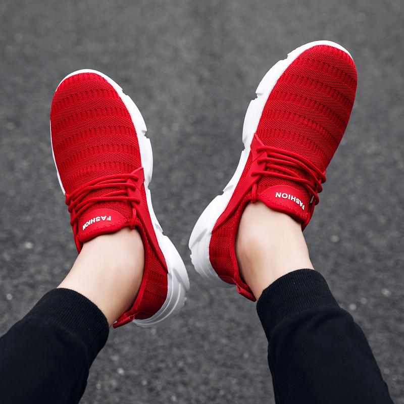 39-47 Large Simple Fashionable Breathable Solid Color Outdoor Sports Shoes Casual Shoes Men's Shoes Running Shoes