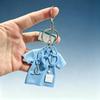 Medical Scrub Keychain 2D Flat Cartoon Stethoscope Decor Cute Backpack Pendant for Nursing Students