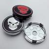 4ks 60MM ( 56 MM Vnitřní průměr) Logo lebky Znak Krytky středů kol auta Stylingové doplňky pro kola Náboj Ráfek Krytky nábojů Kryt Znak Výměna