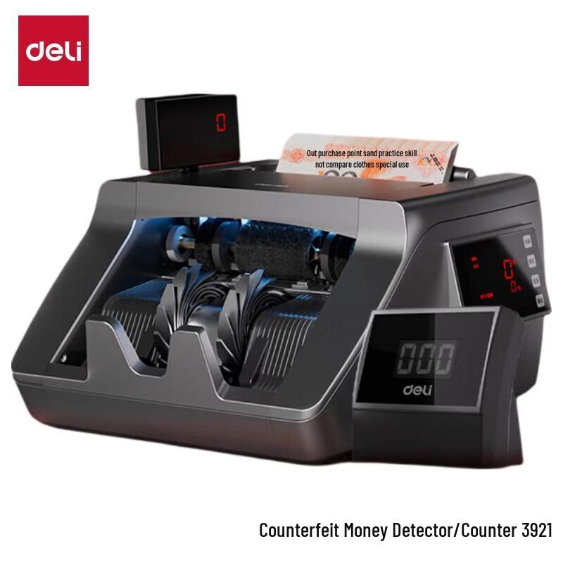 Deli 3921 Voice Banknote Counter & Detector CN plug (adapter included)