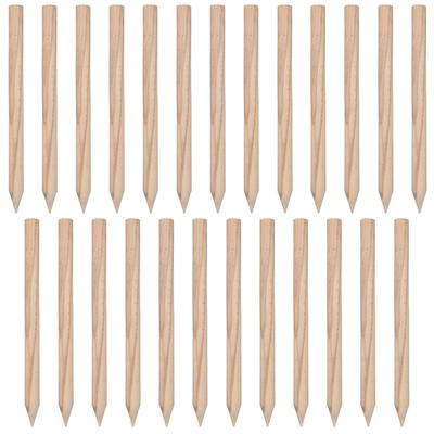 Kotarbau® Geodetic Beech Wooden Stakes Support For Tomatoes, Vegetables, Trees, 40 Cm, Set Of 25
