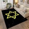 Alfombrillas de Suelo con Patrón de Estrella Hexagonal Decoración de Puerta Alfombrillas de Suelo para Sala de Estar del Hogar