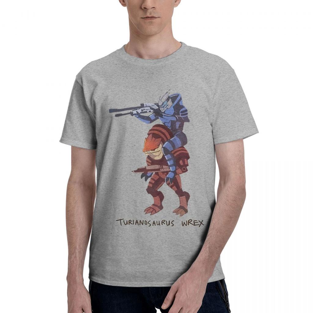Mass Effect Turianosaurus Wrex 100 Cotton Casual Breathable Confortable Top Funny TShirt For Men Mens Shirt