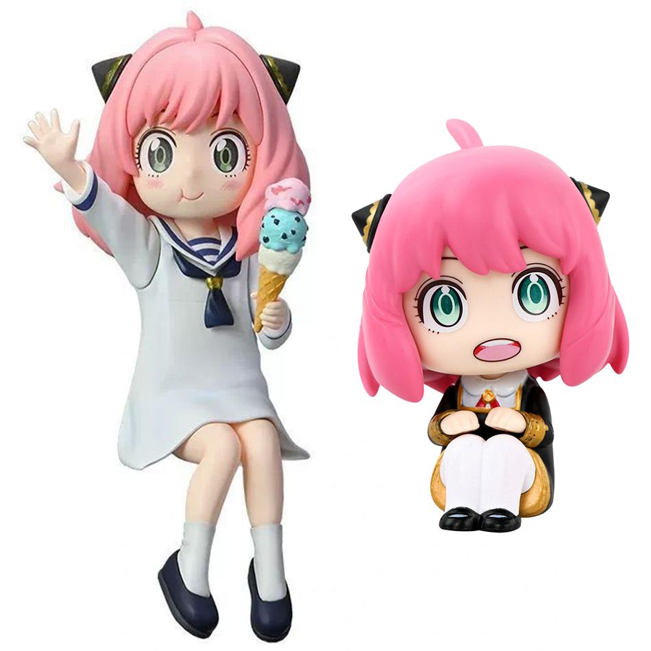 NEW Spy Family Figure Anya Forger Anime Figures Cute Spy FamilyPVC Statue Figurine Collection Model Desk Decoration Toys Gifts