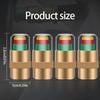 Visual Tire Pressure Indicator Cap for Quick Check with Green Yellow Red Warning Helps Avoid Blowouts Improve Safety on All Vehicles