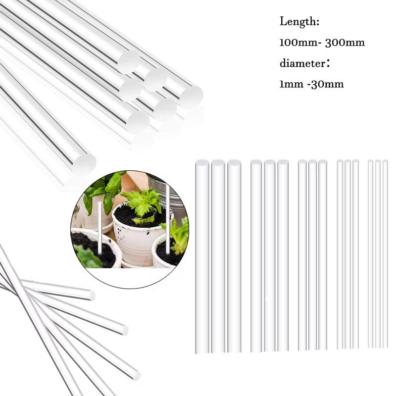 1/5/10pcs Clear Acrylic Acrylic Rods Round Acrylic Round Bars DIY Building Model Material Suitable for Material Accessories