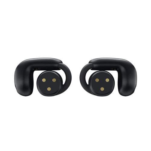 Bose Ultra Open Earbuds, komplett kabellose, offene Ohrhörer, Spatial Audio, Bluetooth-Verbindung mit Mikrofon, bis zu 7,5 Stunden Wiedergabe, spritzwassergeschützt, schwarz