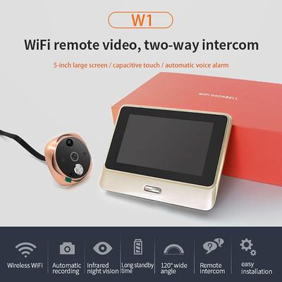 Digital Doorbell Camera Motion Detection Recording Electronic Peephole Door Camera Viewing Sensor Doorbell