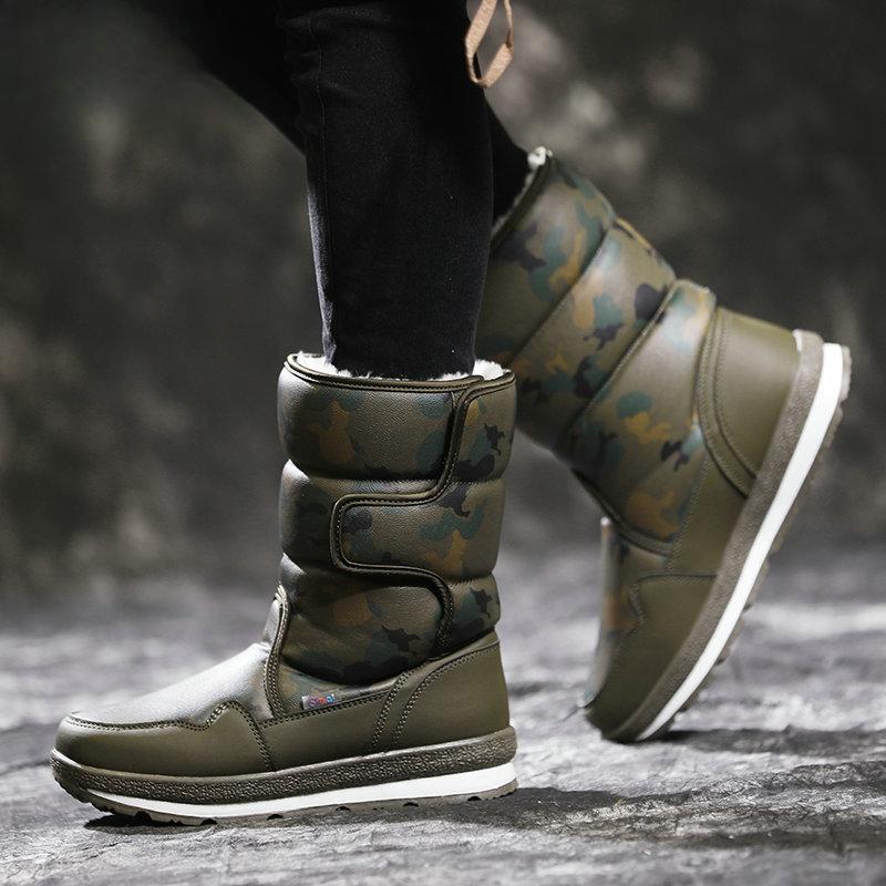 New Style Snow Boots Mid-calf Warm Cotton Shoes