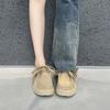 Retro Lace-up Thick-soled Casual Shoes for Women A New Versatile Single Shoe for Women Kangaroo Shoes