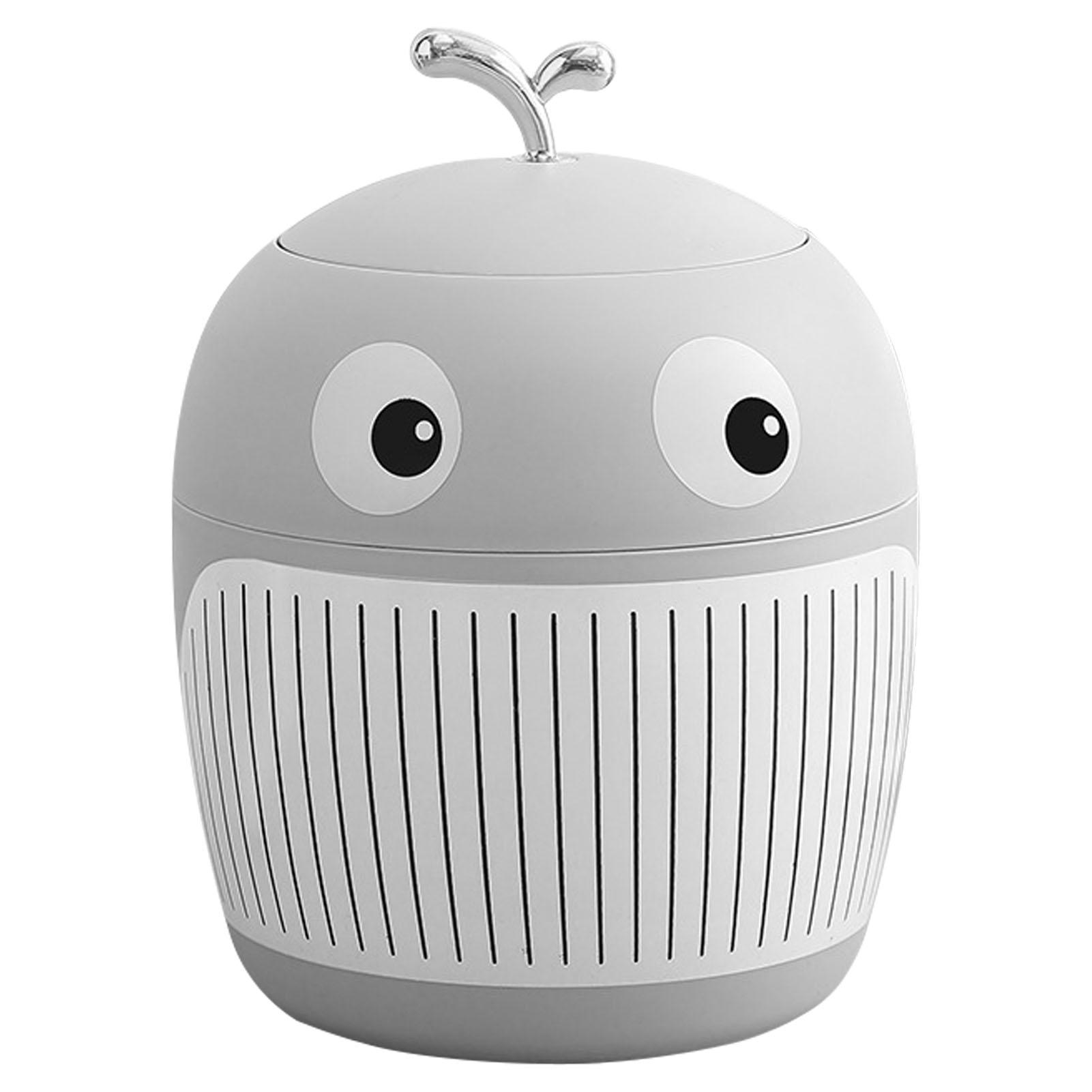 

Маленький кит мусорный бак Мини милый легкий роскошный мусорный бак Портативный многофункциональный мусорный бак для серый