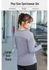 Women's Plus Size Yoga Set: Loose Fit Outdoor Sports & Fitness Wear for Spring/Autumn