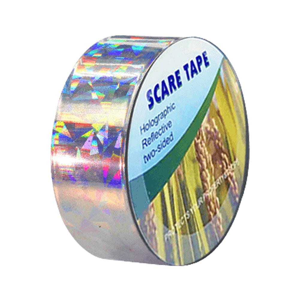 

2.4cmx50m Reflective Double Side Laser Bird Scare Tape Keep Birds Away (Floral)