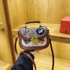 Bag women's new women's bag hot-selling contrasting color handbag badge decoration shoulder small square bag tide