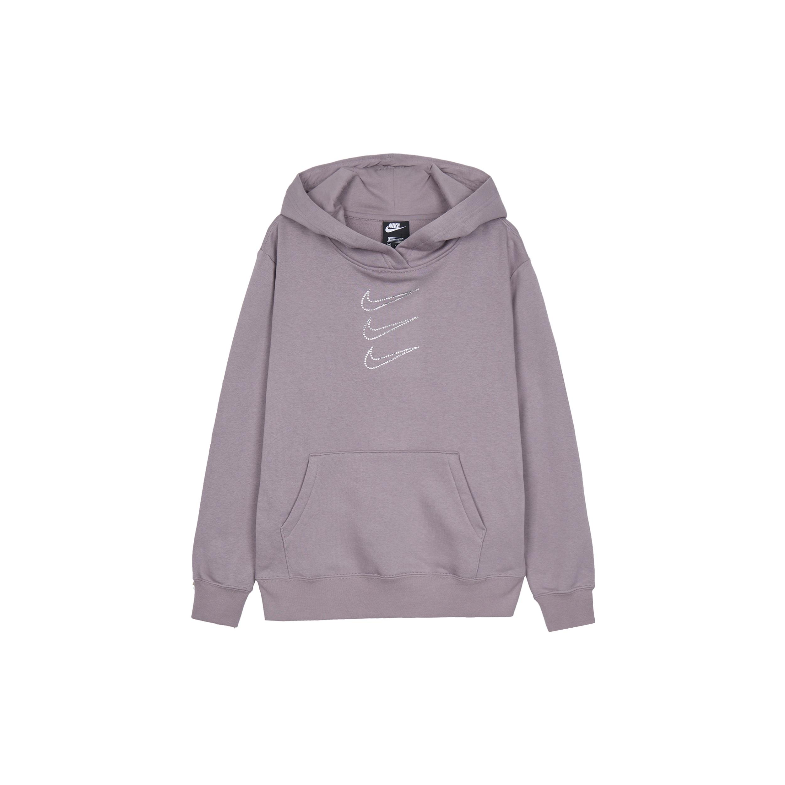 (WMNS) Nike Rhinestone Fleece Hoodie  Purple  Women s DH1412-580 S