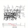 Custom Metal Music Note Wall Decor Hanging Sign for Home Living Room Musical Art Sculpture Gift