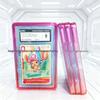 Graded Card Protector Case PSA35PT - TPU Double-Sided Full Wrap, Anti-Drop, Anti-UV, Gradient Glitter for Pokemon Cards.